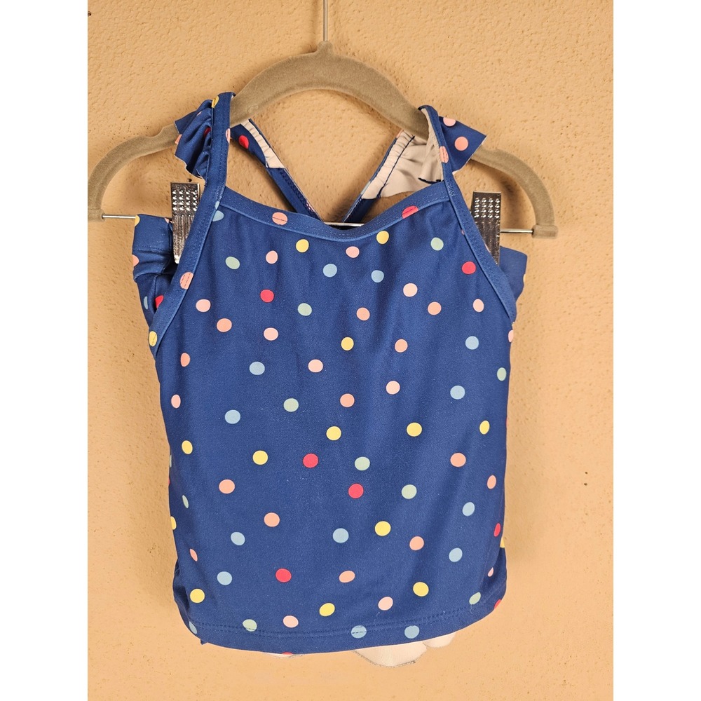 Hanna Andersson‎ Girls Navy Polka Dot 2pc Bikini Swimsuit 100 4